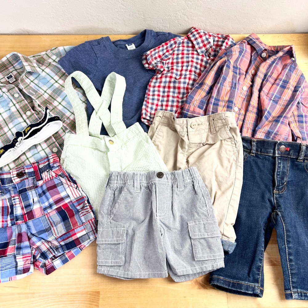 Janie and Jack Gap‎ Gymboree Clothing Lot Baby Size 3-6 Months Preppy Plaid
